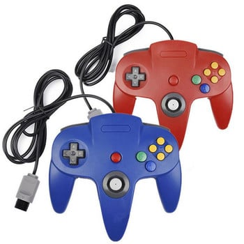 Επαγγελματικό Fashion N64 χειριστήριο Joystick Gamepad Long Wired For Classic Nintendo 64 Παιχνίδια κονσόλας Εργαλείο αξεσουάρ παιχνιδιών