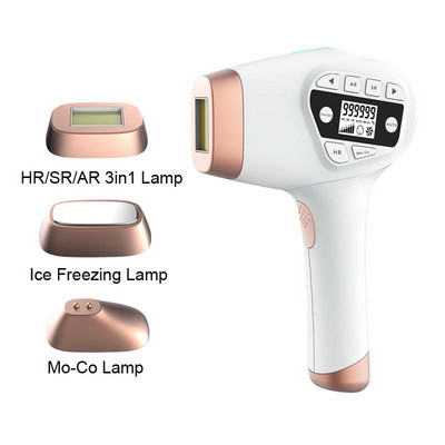 999999 Flashes Ledo lazerinis epiliatorius Nuolatinis IPL fotoepiliatorius Plaukų šalinimas lazeriu Depiladora neskausmingas elektrinis epiliatorius