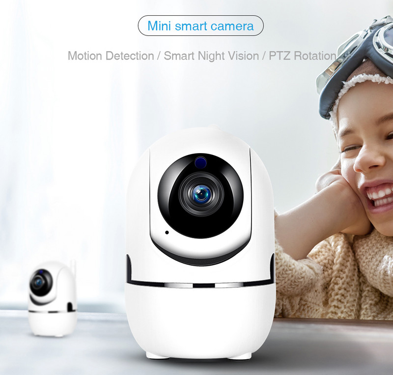 1620P Ycc365 Plus Smart IP WiFi kamera HD Cloud belaidė automatinio sekimo infraraudonųjų spindulių stebėjimo kamera su "Wi-Fi Baby Monitor"