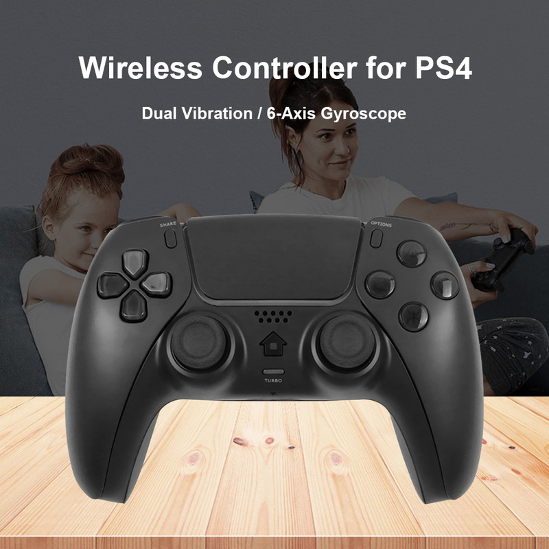 Bluetooth vezeték nélküli vezérlő PS4 6 tengelyes Dual Vibration Sense Game Joystick Gamepad PS4 PC laptop Android játékvezérlőkhöz