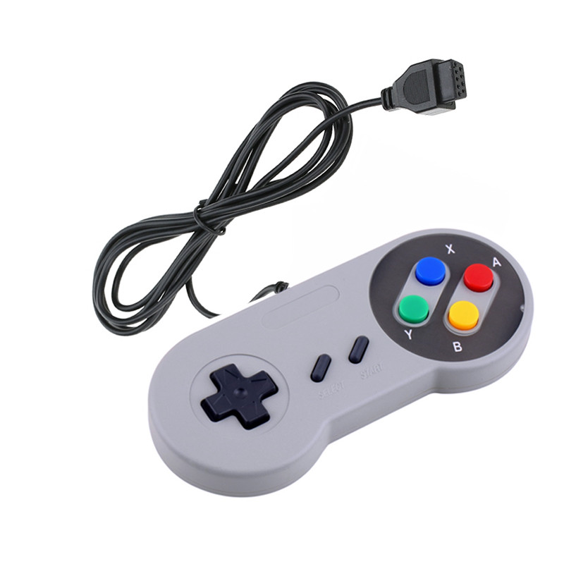 1.4M кабелен 9-пинов универсален контролер за игри за телевизионна конзола за видеоигри Drop Shipping за контролер за игри SNES/NES