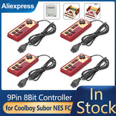 8 bitų 9 kontaktų valdiklio žaidimų vairasvirtė Gamepad Universalus valdiklis, skirtas Coolboy Subor NES FC Retro žaidimų konsolės valdymo vairasvirtei