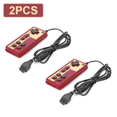 8 bitų 9 kontaktų valdiklio žaidimų vairasvirtė Gamepad Universalus valdiklis, skirtas Coolboy Subor NES FC Retro žaidimų konsolės valdymo vairasvirtei