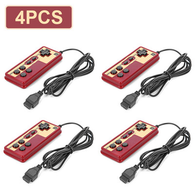 8 bitų 9 kontaktų valdiklio žaidimų vairasvirtė Gamepad Universalus valdiklis, skirtas Coolboy Subor NES FC Retro žaidimų konsolės valdymo vairasvirtei
