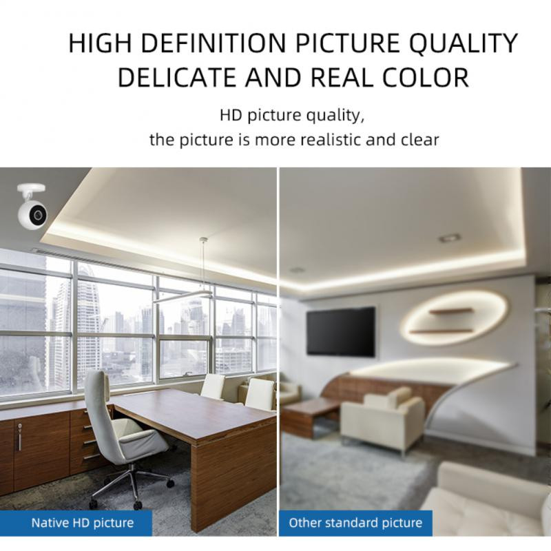 2022 m. Išmani kamera 360 laipsnių sukimosi judesio aptikimas Wifi infraraudonųjų spindulių HD naktinio matymo belaidžio fotoaparato nuotolinis namų monitorius