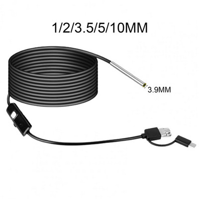 3,9 / 5,5 / 7 / 8 mm automobilio endoskopinis fotoaparatas, USB c endoskopinis vamzdis, boreskopas, elektronika, variklio cilindrai, mini apžiūros kamera, skirta telefonui