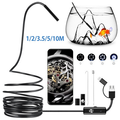 3,9 / 5,5 / 7 / 8 mm automobilio endoskopinis fotoaparatas, USB c endoskopinis vamzdis, boreskopas, elektronika, variklio cilindrai, mini apžiūros kamera, skirta telefonui