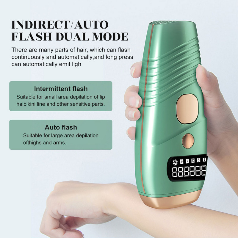 Professional Permanent IPL Laser Depilator 990000 Flash LCD Laser Hair Removal Photoepilator Head Painless Hair Depilator
