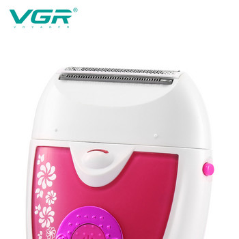 VGR Ηλεκτρική Αποτριχωτική Γυναικεία Επαναφορτιζόμενη Ηλεκτρική ξυριστική μηχανή USB Διαθέσιμη Ανώδυνη Γυναικεία Αποτρίχωση Μηχάνημα Αποτρίχωσης