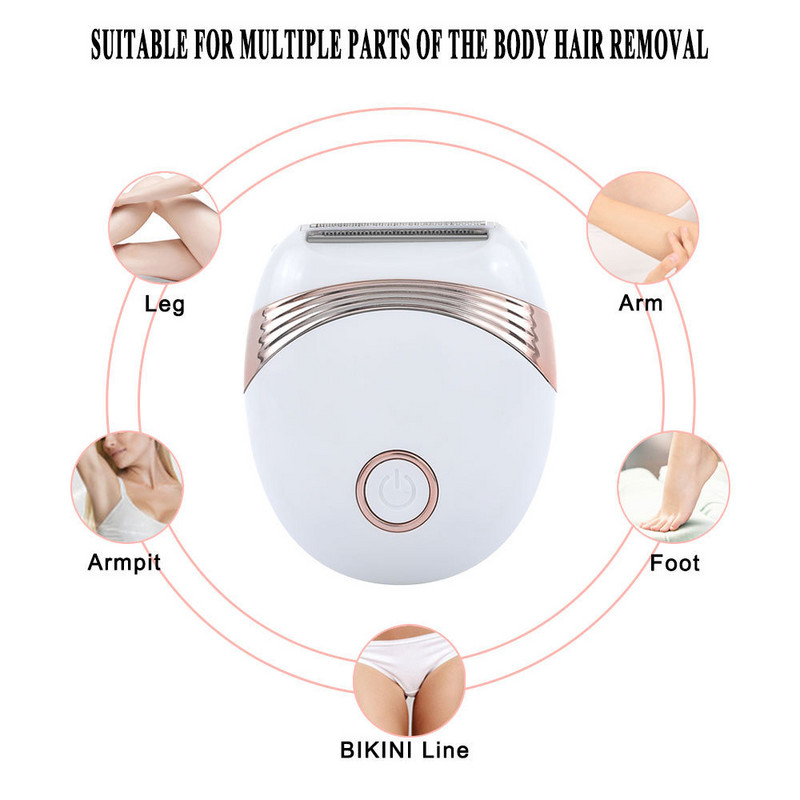 Aparat de bărbierit pentru femei, reîncărcabil prin USB, aparat de bărbierit pentru picioare, pentru îndepărtarea părului, aparat de tuns pentru corp.
