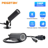 Mini IP POE kamera 5MP Ultra HD detekcija pokreta Mikro video audio snimač H.265 Onvif Metal Bullet nadzorne CCTV kamere
