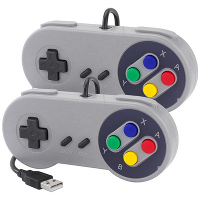 2 buc USB Gamepad Gaming Joystick SNES Gamepad-uri Retro Gamepad-uri pentru PC NESPi RetroPie Game Control pentru Raspberry Pi 4 B