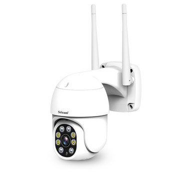 Sricam SP028 HD1080P Starlight WIFI IP камера IP66 Водоустойчива външна CCTV PTZ камера AI Разпознаване на човешко тяло Цветно нощно виждане