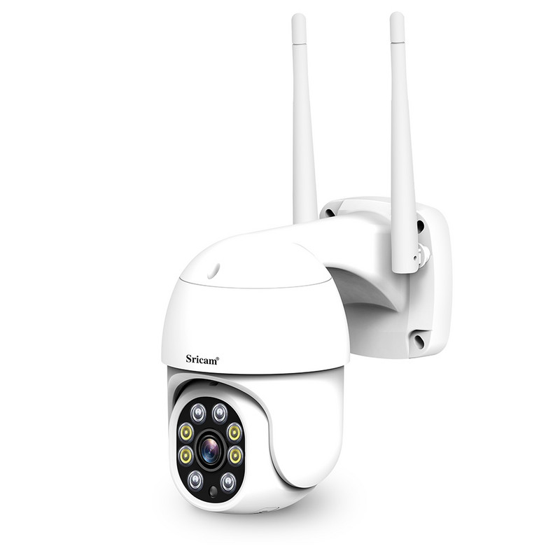 Sricam SP028 HD1080P Starlight WIFI IP kamera IP66 vandeniui atspari lauko CCTV PTZ kamera AI žmogaus kūno aptikimo spalvos naktinis matymas