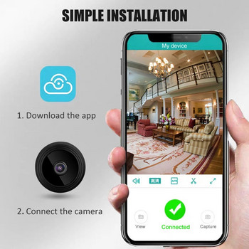 A9 1080P Wifi Mini Camera Home Security Κάμερα P2P Μικρή ασύρματη κάμερα παρακολούθησης Μίνι βιντεοκάμερα νυχτερινής όρασης