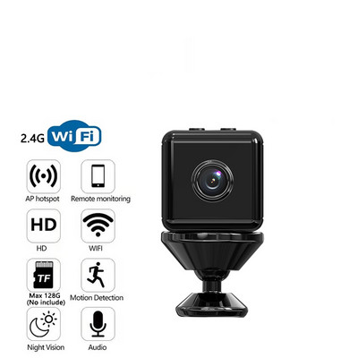 A9 1080P Wifi Mini kamera Namų apsauga P2P kamera Maža belaidė stebėjimo kamera naktinio matymo mini vaizdo kamera