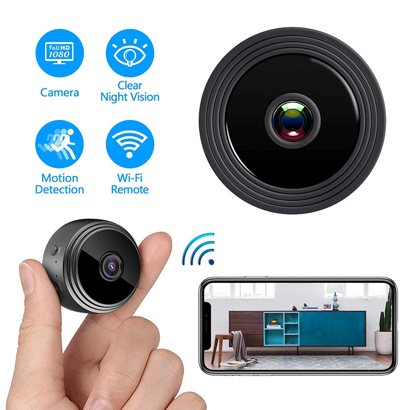A9 1080P Wifi Mini kamera Namų apsauga P2P kamera Maža belaidė stebėjimo kamera naktinio matymo mini vaizdo kamera