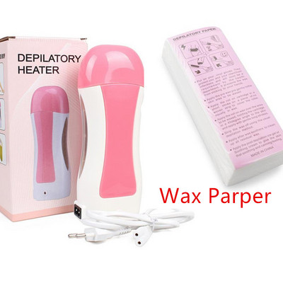 Roll On Wax šildytuvo rinkinys lydalo depiliacijai plaukų šalinimo mašina Šiltesnis depiliacijos įrankių rinkinys Depiliacinis vaško juostelių vaško šildytuvas 2