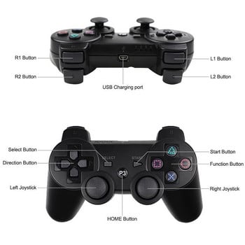 Υποστήριξη ελεγκτή Bluetooth για SONY PS3 Wireless Gamepad για Play Station 3 Joystick Console for PS3 Controle For PC