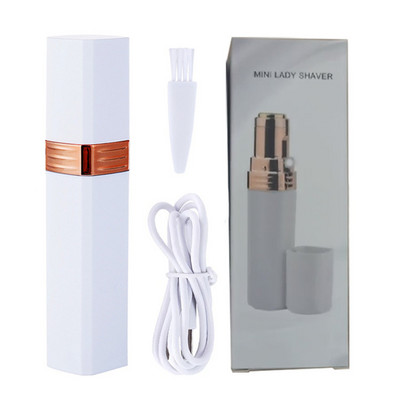 Дамски електрически епилатор за премахване на косми по лицето Форма на червило Тример за премахване на косми Депилатор за брада по лицето Безопасна самобръсначка Бръснач Инструменти