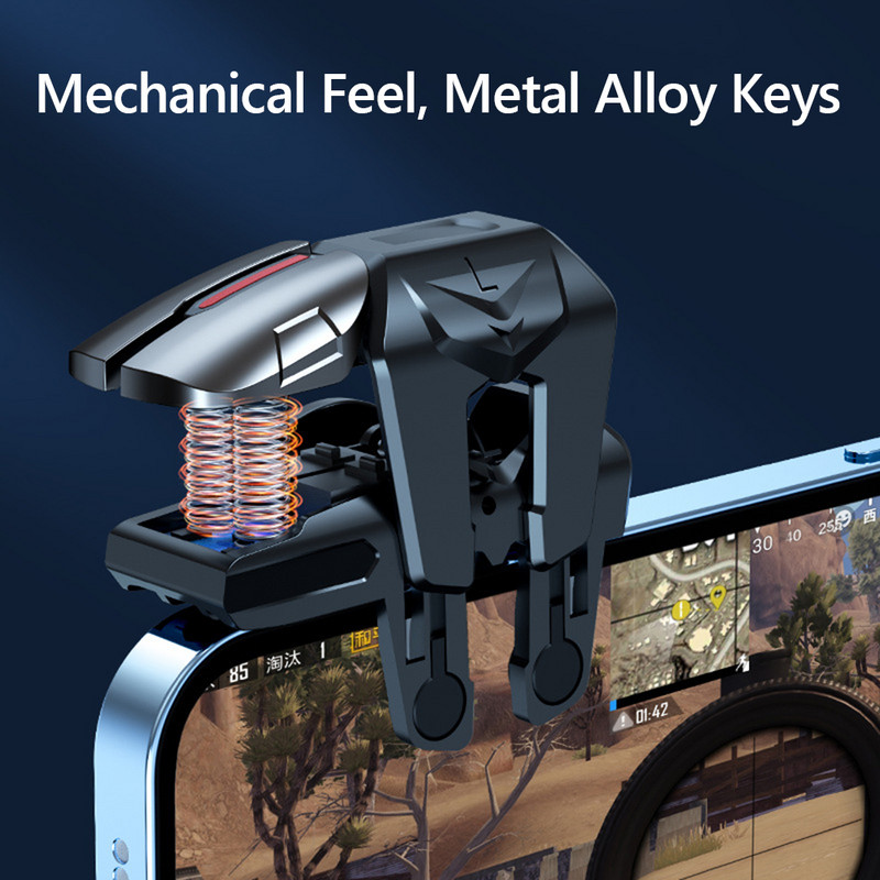 1 par kontrolera za igru sa 6 prstiju, gamepad, osjetljiv na gaming, cilj, okidači za pucanje, gumb joystick za PUBG Mobile