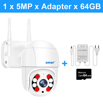 Smar Super HD 5MP 3MP belaidė PTZ kamera lauko H.265 automatinio sekimo WIFI IP kamera 4X skaitmeninio priartinimo AI žmogaus aptikimo ICSEE