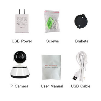 Πανοραμική κάμερα V380 Pro WiFi IP Κάμερα Ασφάλεια Ασύρματη Έξυπνη Κάμερα WI-FI Εγγραφή ήχου Παρακολούθηση μωρού εσωτερικού χώρου