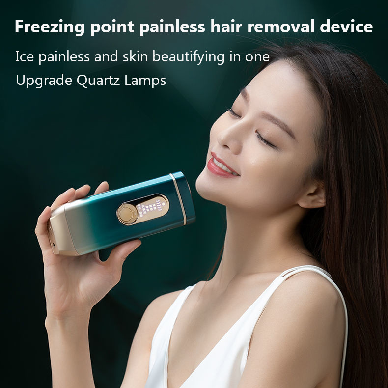 IPL plaukų šalinimas ledu vėsinantis lazerinis epiliatorius moterims, nuolatinis neskausmingas plaukų šalinimo įrankis Depiladora profesionali depiliacija
