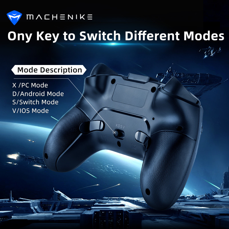 „Machenike HG503“ belaidis žaidimų pultelis, vibruojantis vairasvirtė USB belaidis žaidimų valdiklis, skirtas „Switch PS3“ „Windows Steam TV“