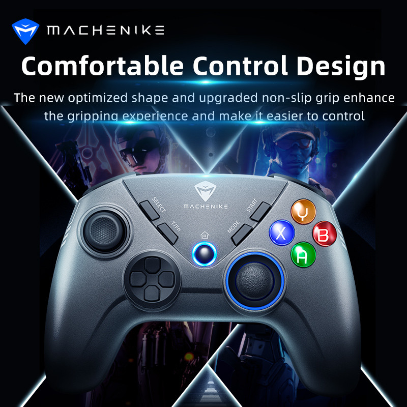 „Machenike HG503“ belaidis žaidimų pultelis, vibruojantis vairasvirtė USB belaidis žaidimų valdiklis, skirtas „Switch PS3“ „Windows Steam TV“