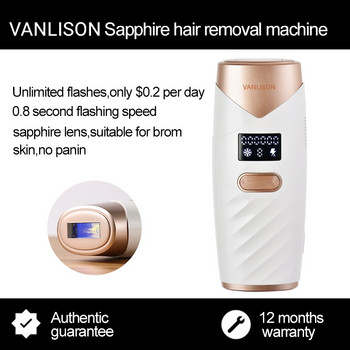 Ανώδυνη μόνιμη αποτριχωτική συσκευή VANLISON Sapphire Best IPL Laser Αποτρίχωση Οικιακές συσκευές Κατάλληλο καφέ δέρμα Γυναικεία μπικίνι