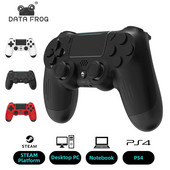 DATA FROG belaidžio valdiklio vibracijos 6 ašių judesio jutiklio vairasvirtė, skirta Sony Playstation 4 PS4 Slim Pro PC žaidimų pulteliui