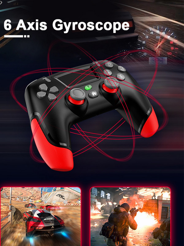 Ασύρματο χειριστήριο παιχνιδιών VILCORN Elite για PS4 Slim/Pro Dual Vibration Gamepad PC USB με Joystick γυροσκόπιο έξι αξόνων