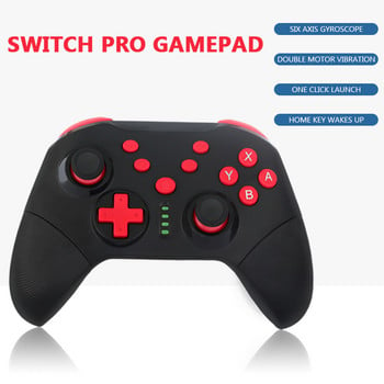 Безжичен Bluetooth геймпад за Switch Host Game Controller Joystick 6-axis Girl Pink Handle For NS Switch / PC / PS3 / Android