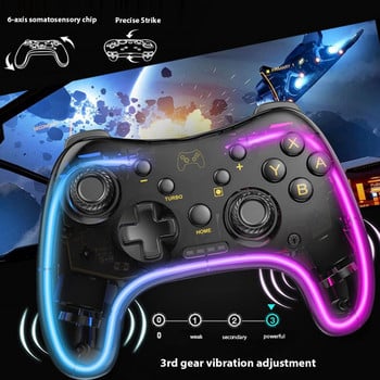 Безжични RGB геймпади за видеоигри за Nintendo Switch Pro/Switch Lite/Switch OLED/Android/IOS/Windows PC/Mobile Controller