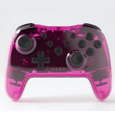 Skaidrus lED belaidis valdiklis BT 2.4G, skirtas Nintendo Switch Pro PC planšetiniam kompiuteriui PS3 Tesla Shock Joystick žaidimų pulto žaidimui