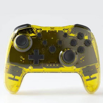 Skaidrus lED belaidis valdiklis BT 2.4G, skirtas Nintendo Switch Pro PC planšetiniam kompiuteriui PS3 Tesla Shock Joystick žaidimų pulto žaidimui