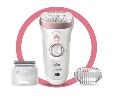 Braun Silk-epil 9 9720 hordozható elektromos ingyenes női epilátor női epilátor fájdalommentes eltávolító szőrtelenítő arcszőrtelenítő epilátor nőknek borotválkozásra és szőrtelenítő otthoni használatra