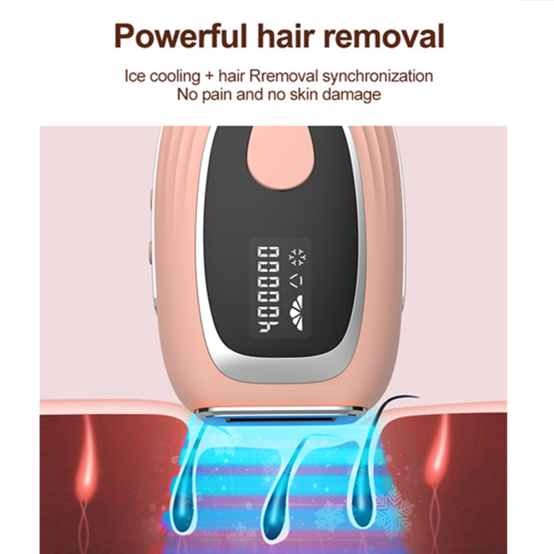 Lescolton IPL plaukų šalinimo skystųjų kristalų lazerinis epiliatorius ICE Cool neskausminga ilgalaikė fotoepiliacija vyrams moterims namų elektrinis depiliatorius