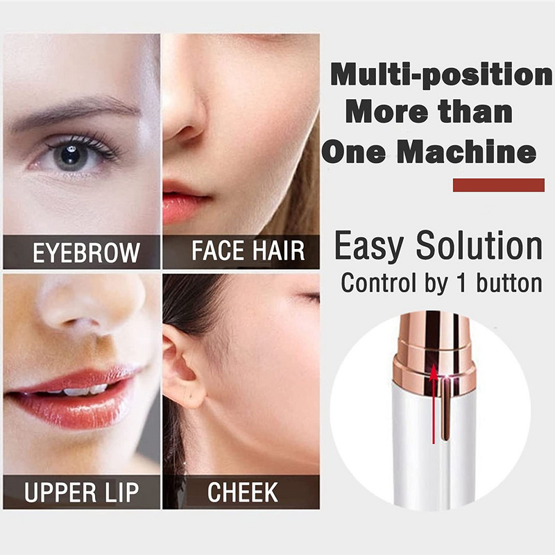 USB-laetav valutu elektriline kulmutrimmer naistele Epilaatoripliiatsid Raseerija Pardel Meigitööriistad Näokarvade eemaldaja