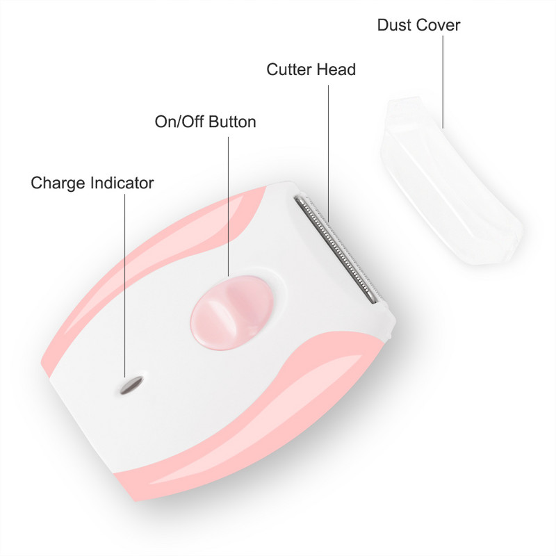 Elektrinis epiliatorius moterims skustuvas Elektrinis skustuvas kūno plaukų šalinimas moterims Clipper bikini pažastų plaukams kojų plaukams rankų plaukams