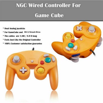 Жичен геймпад за Nintend NGC GC ръчен джойпад за контролер Gamecube Джойстик за Nintendo за MAC Аксесоар за компютърни игри