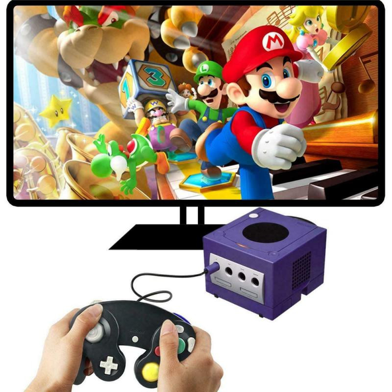 Laidinis žaidimų pultelis, skirtas Nintend NGC GC rankinis valdymo pultas Gamecube valdikliui Vairasvirtė, skirta Nintendo, skirta MAC kompiuterinių žaidimų priedui