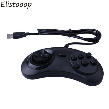 Χειριστήριο παιχνιδιών USB Gamepad 6 κουμπιών για SEGA USB θήκη Joystick Gaming για PC Παιχνίδια MAC Mega Drive