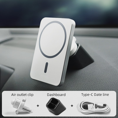 15 W mágneses vezeték nélküli autós töltőre szerelhető adszorbeálható telefon iPhone 14 13 12 Pro Max adszorpciós gyors vezeték nélküli töltő tartóhoz