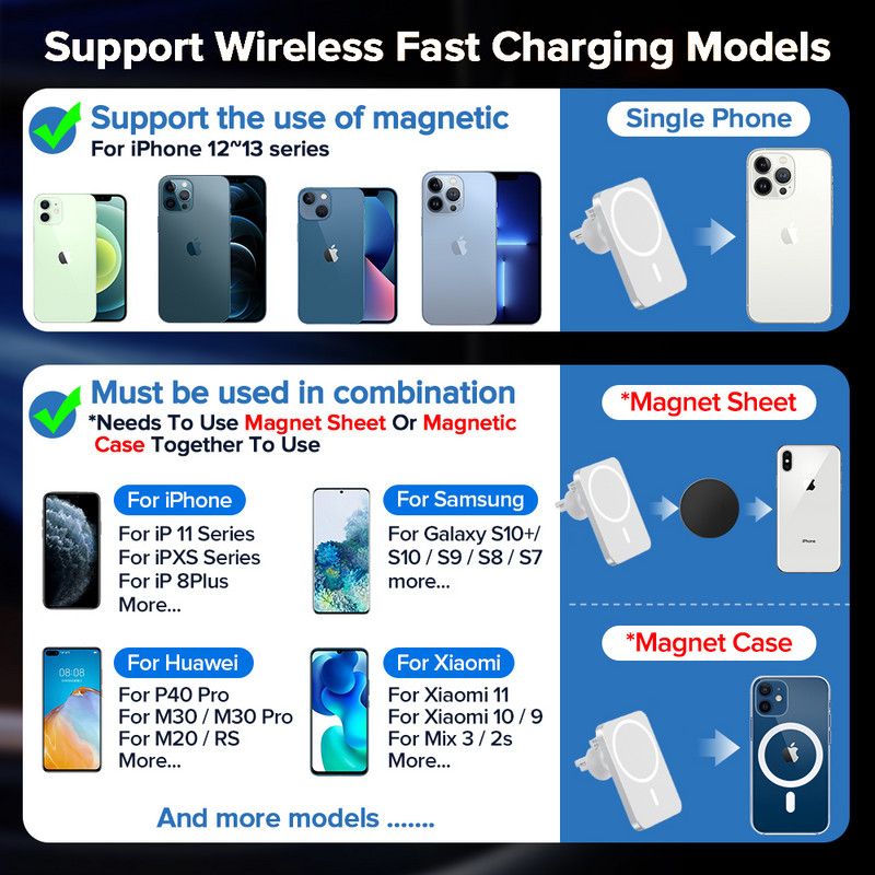 15 W mágneses vezeték nélküli autós töltőre szerelhető adszorbeálható telefon iPhone 14 13 12 Pro Max adszorpciós gyors vezeték nélküli töltő tartóhoz