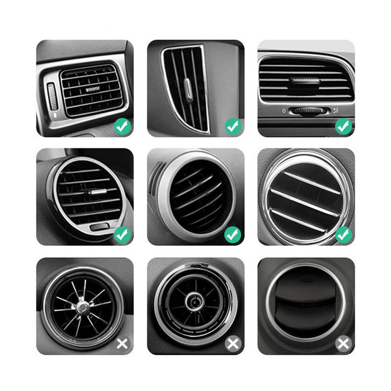 Încărcător rapid fără fir Qi de 10W Suport de aerisire pentru mașină Suport pentru telefon mobil Suport de încărcare potrivit pentru iPhone 12 11 Pro Max Xiaomi Samsung