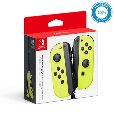 Pereche de controler Nintendo Joy-Con (L/R) - Roșu neon/Albastru/Galben/Violet/Portocaliu/Roz/Verde și Gri - Controlere Joycon pentru Switch