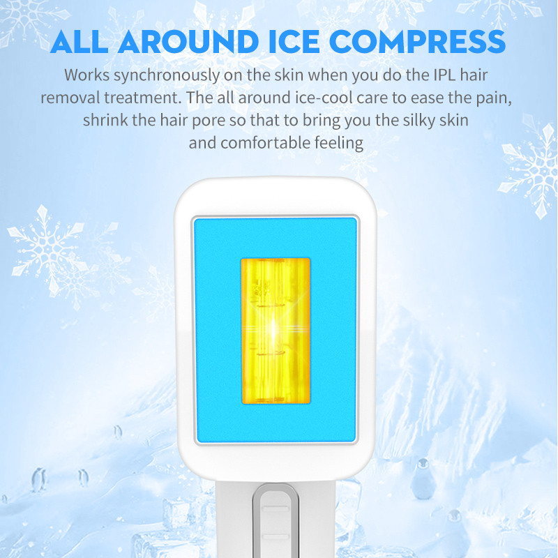 Lescolton All in One IPL plaukų šalinimas 400000 Flash ICE Cold Epilator Permanent Lazer Bikini Trimmer Photorejuvenation Depilador