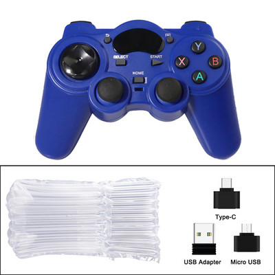 2.4 G Android PC Gamepad fără fir pentru controler PS3 Joystick de control pentru telefonul inteligent Controler mobil TV Box cu convertor OTG